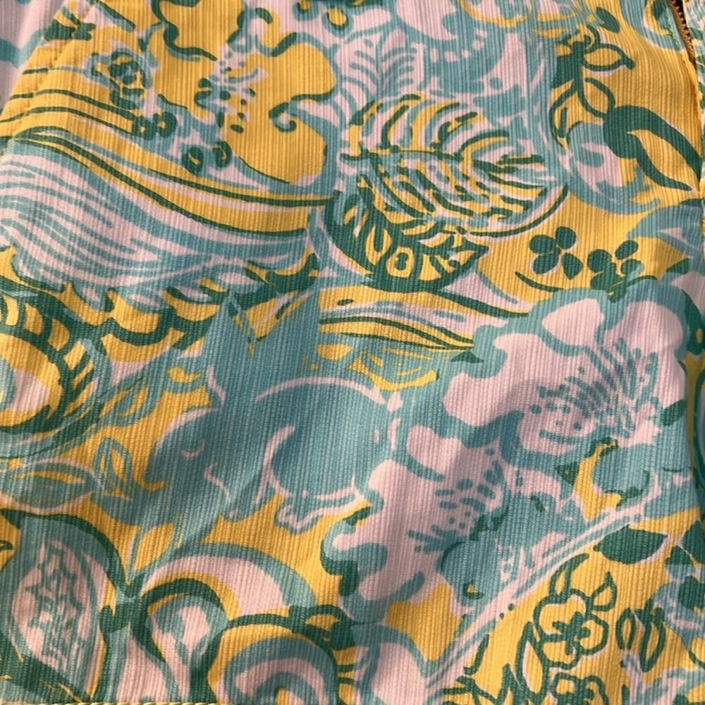 Lilly Pulitzer “Callahan short” *rare* dandelion yellow beach gypsies . Size 0 - Picture 4 of 8